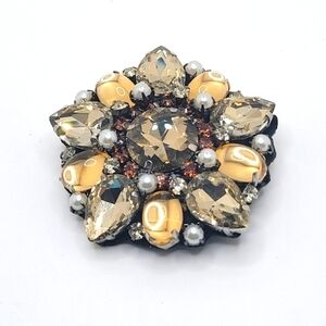 RARE FIND Vintage Large Rhinestone Faceted Stones Individually Set